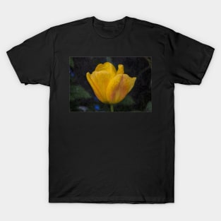 Yellow Tulip Oil Painting Effect T-Shirt